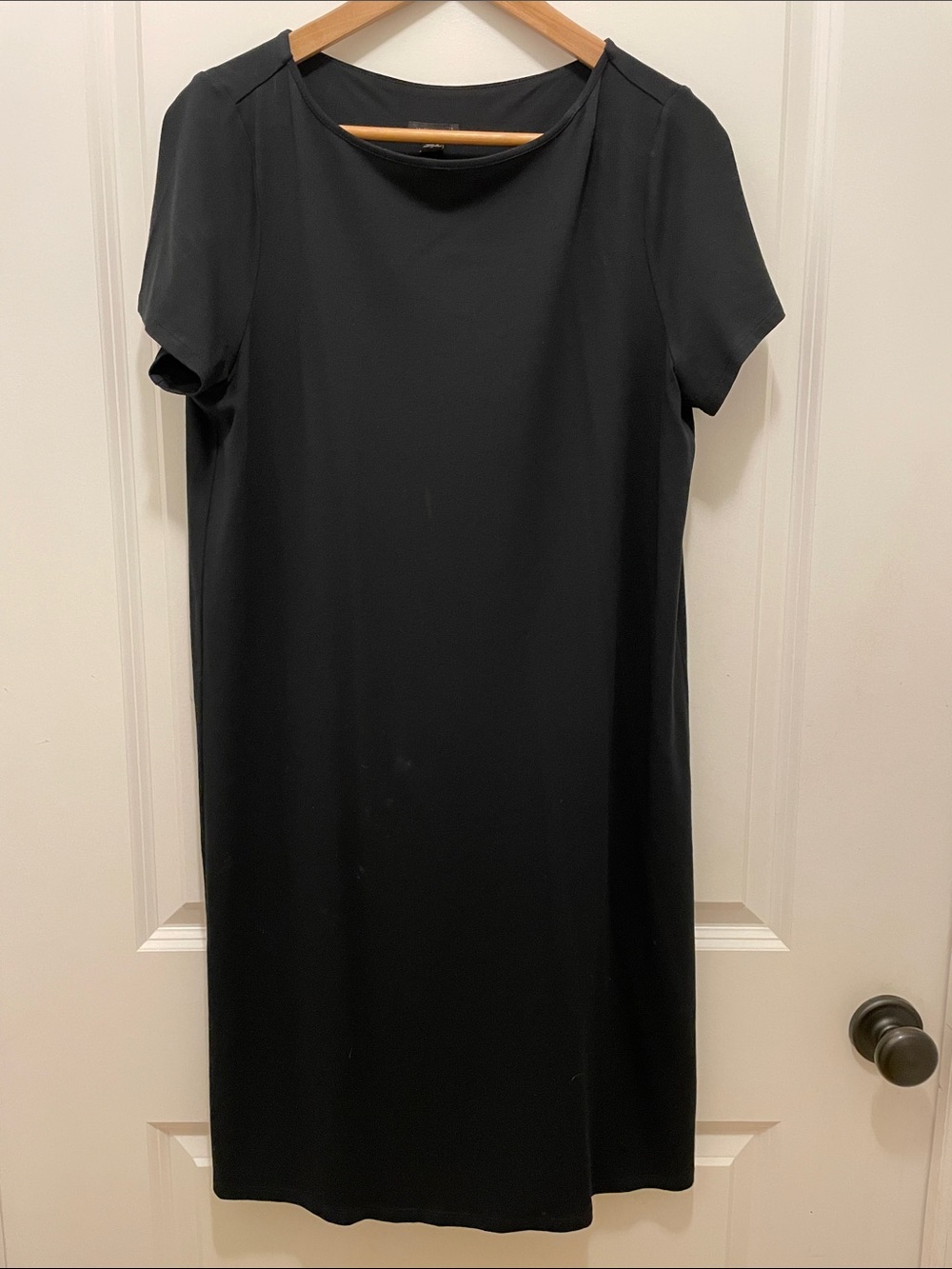 J. Jill Black Short-Sleeve Shift Dress